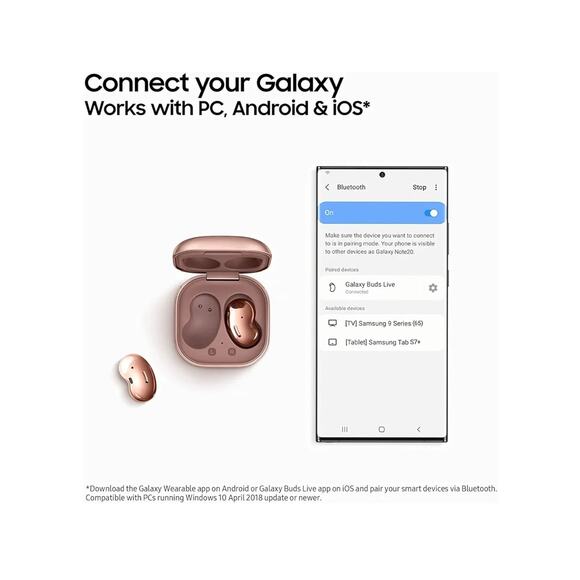 ❗️SOLD DO NOT PURCHASE❗Samsung Galaxy Buds Live True Wireless Bluetooth Earbuds - Picture 5 of 6